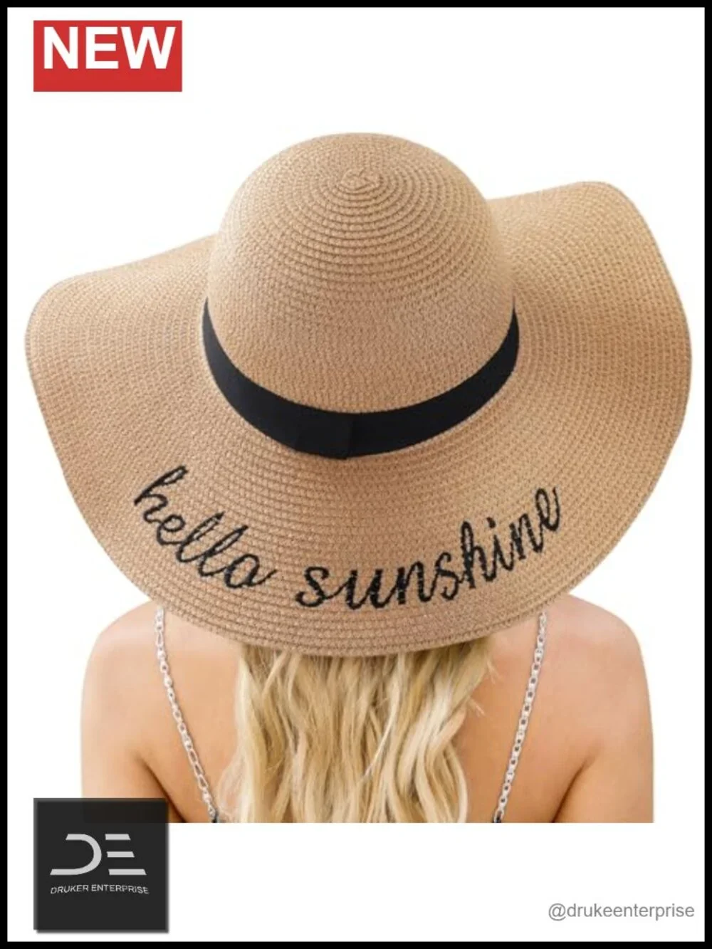 Straw Sun Hat UPF 50+ UV Protection Wide Brim Foldable Packable Women Summer